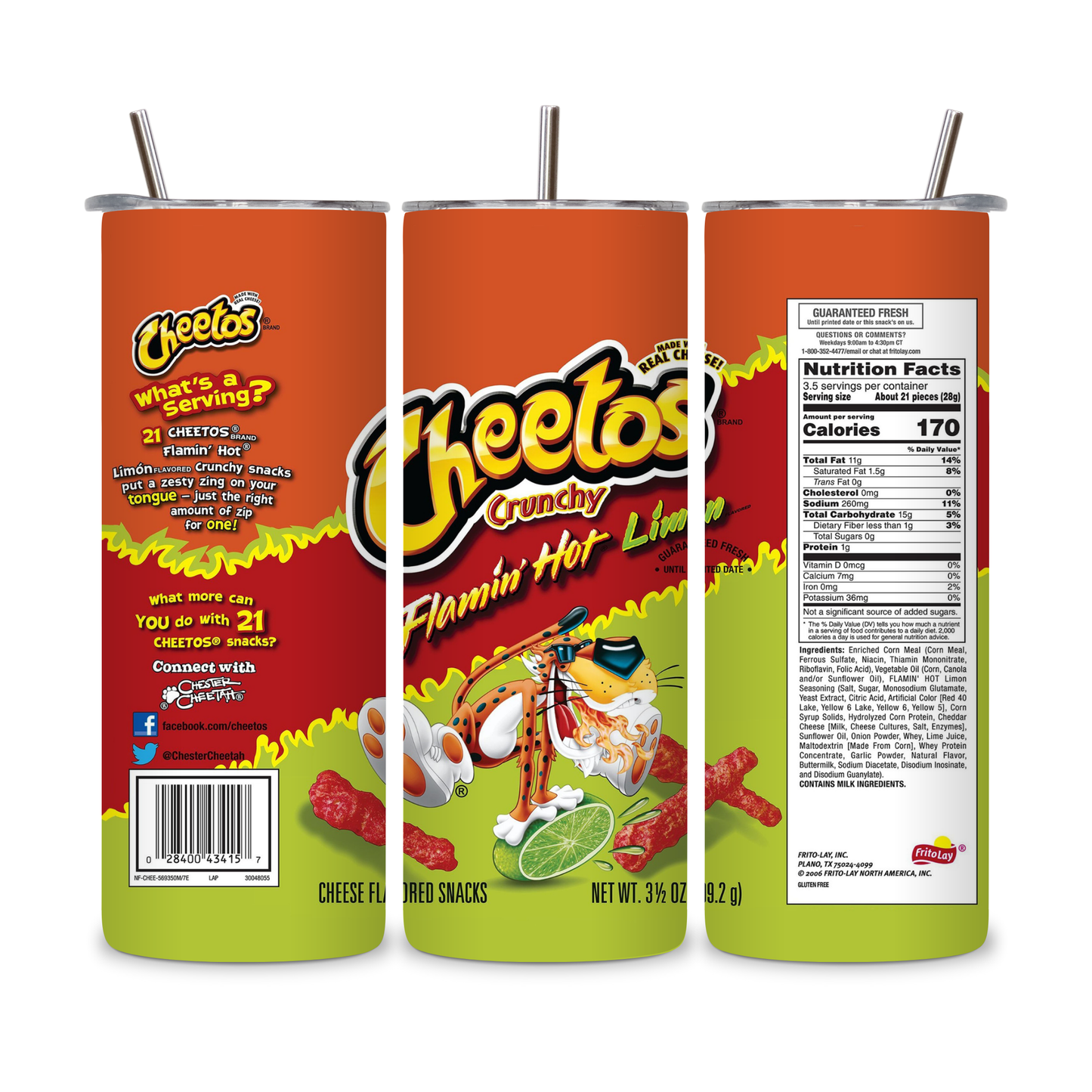 20 OZ Chips Stainless Steel Tumblers