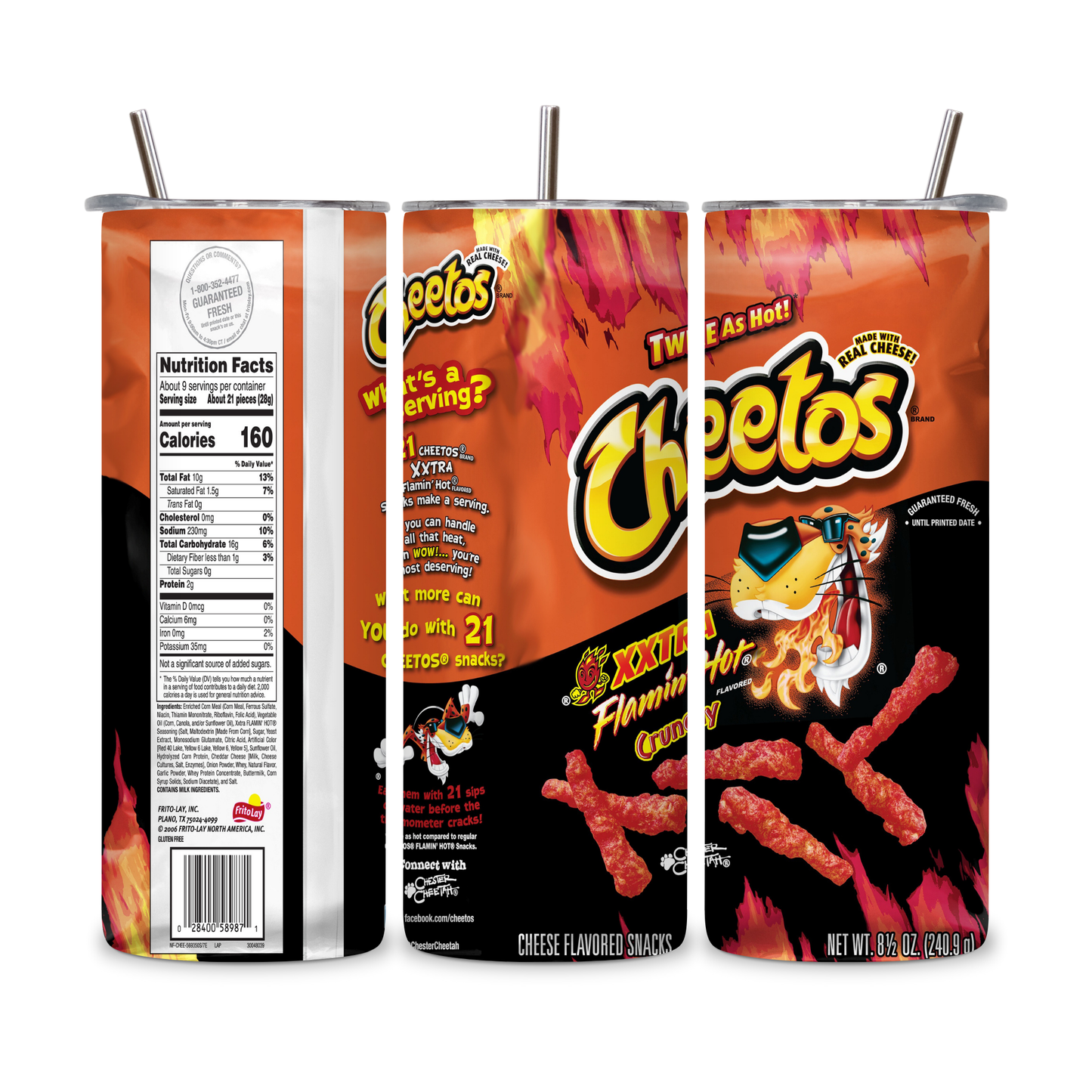 20 OZ Chips Stainless Steel Tumblers