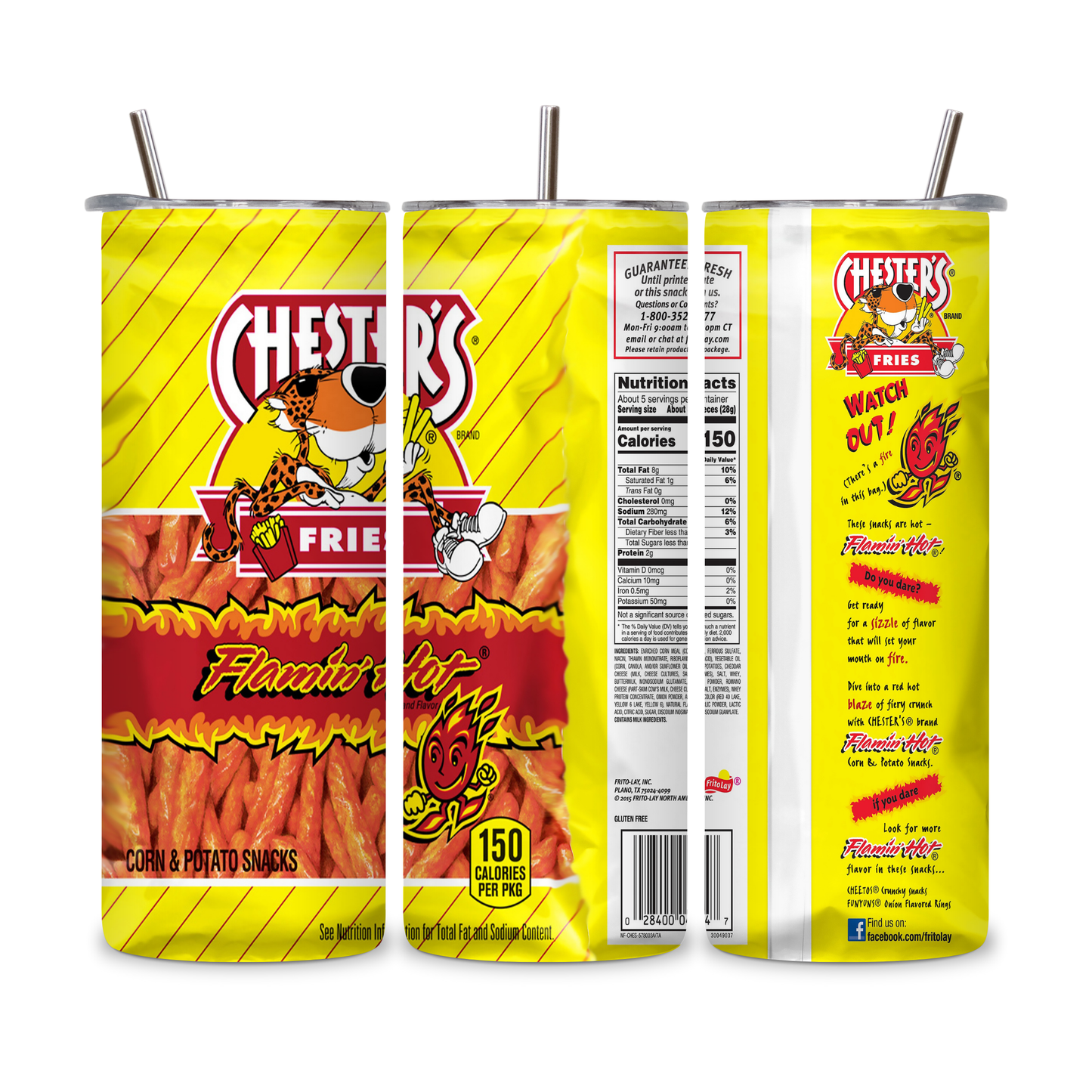 20 OZ Chips Stainless Steel Tumblers