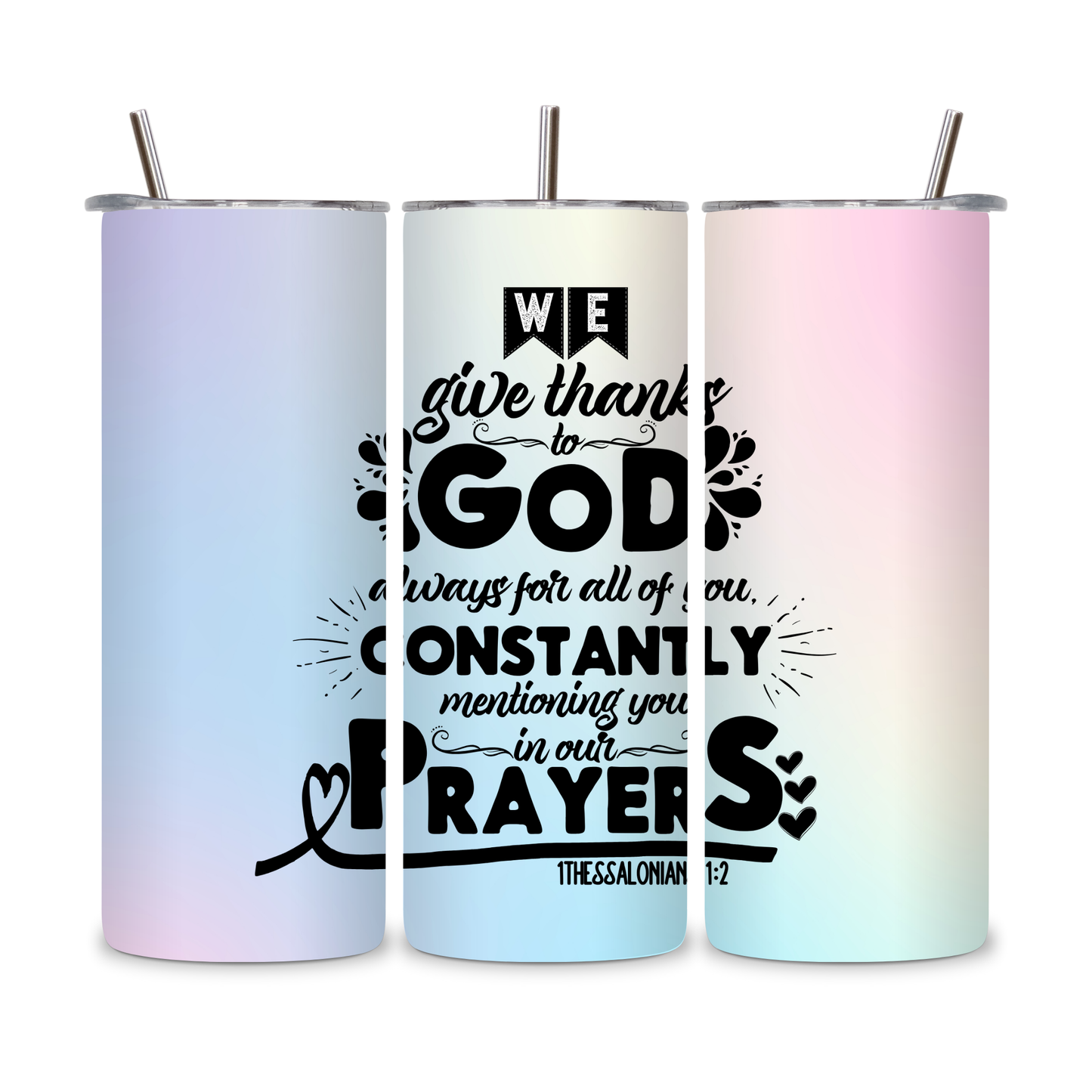 20 OZ Bible Verses/Prayer Stainless Steel Tumblers