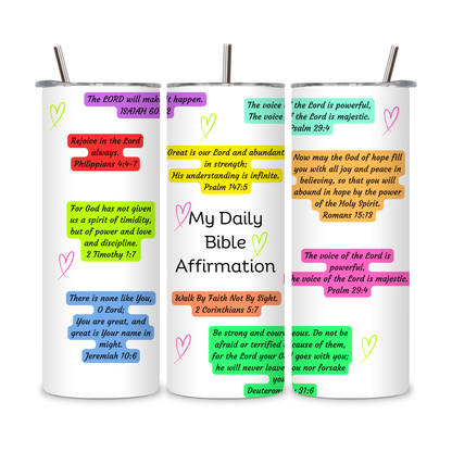 20 OZ Bible Verses/Prayer Stainless Steel Tumblers