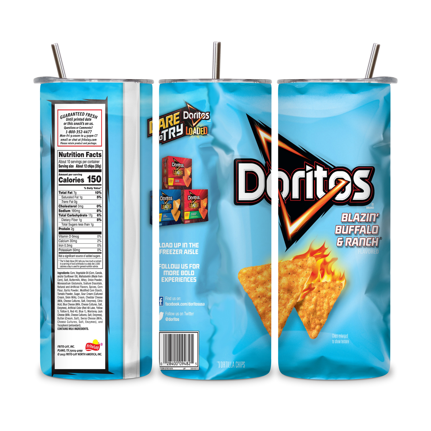 20 OZ Chips Stainless Steel Tumblers