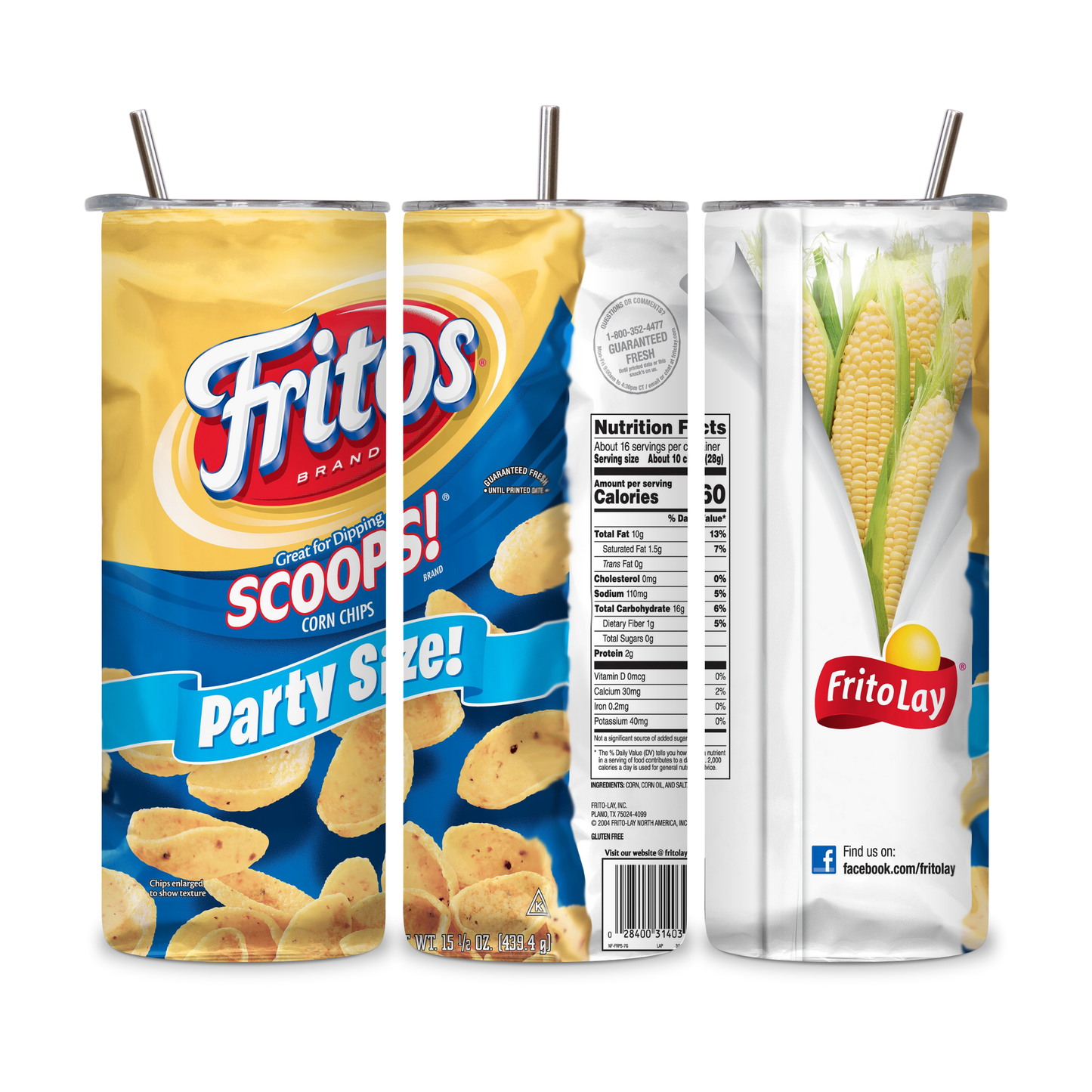 20 OZ Chips Stainless Steel Tumblers