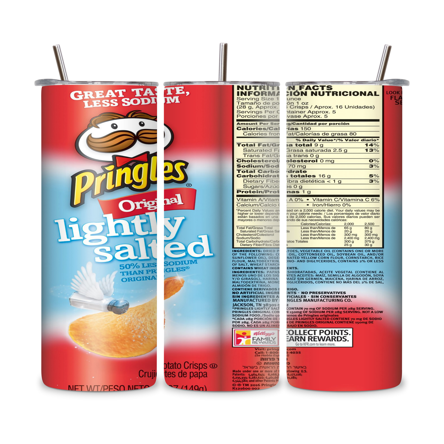 20 OZ Chips Stainless Steel Tumblers