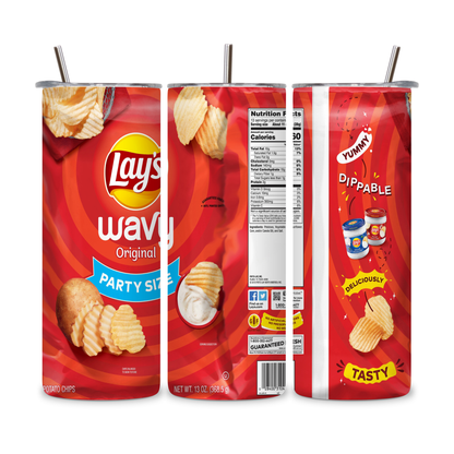 20 OZ Chips Stainless Steel Tumblers