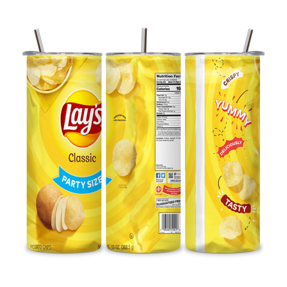 20 OZ Chips Stainless Steel Tumblers