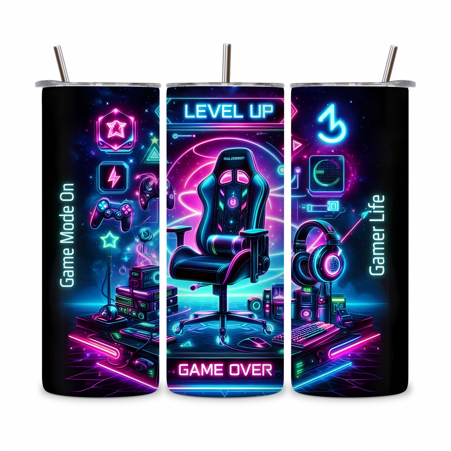 20 OZ Gamer Stainless Steel Tumblers