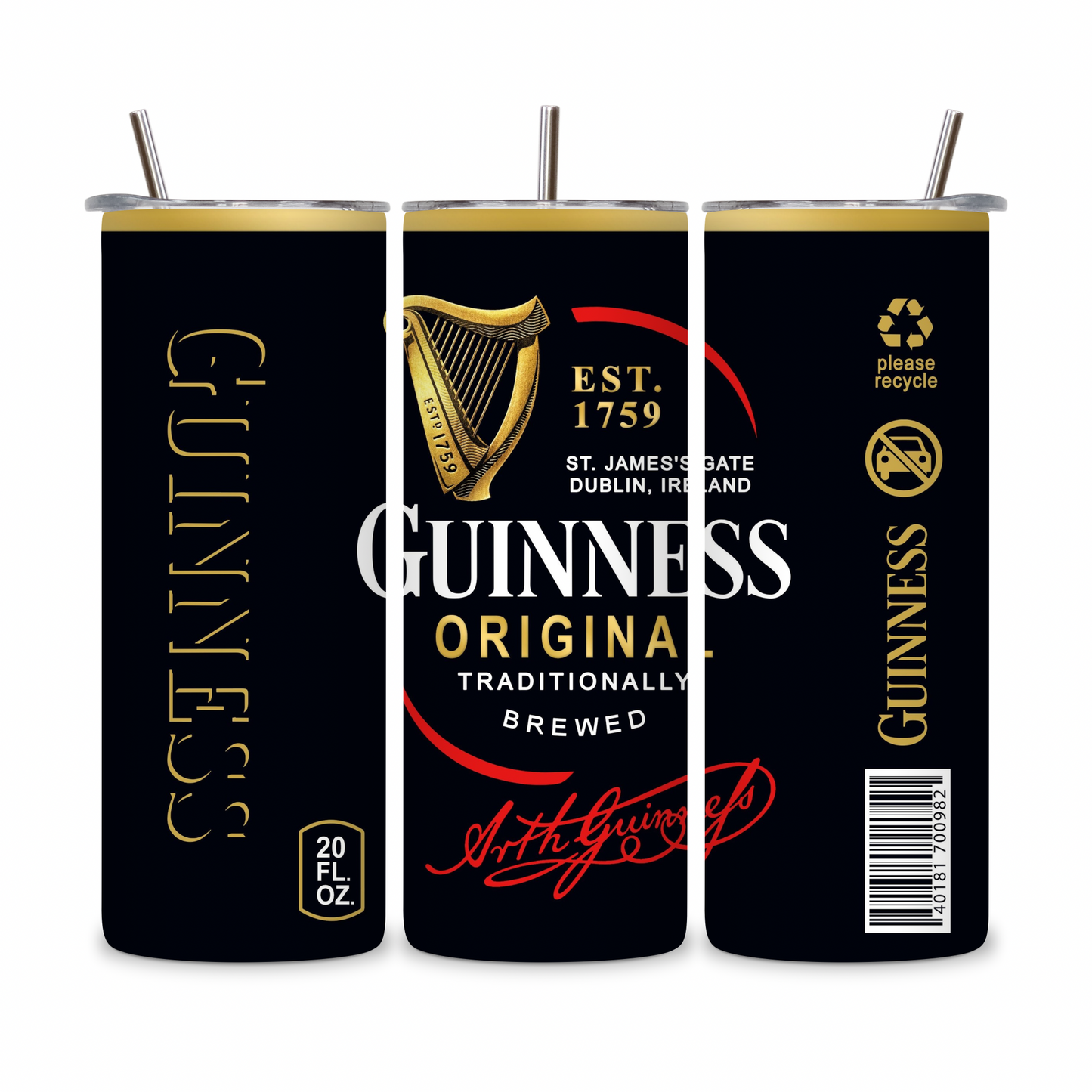 20 OZ Beer Stainless Steel Tumblers