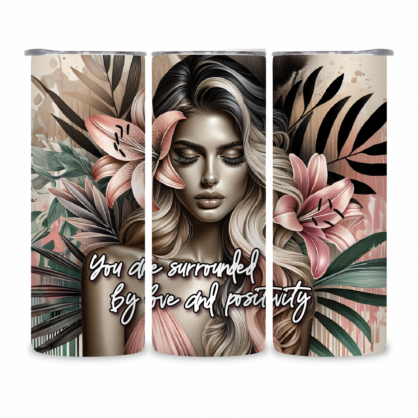 20 OZ Animated Positive Affirmations Stainless Steel Tumblers