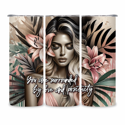 20 OZ Animated Positive Affirmations Stainless Steel Tumblers