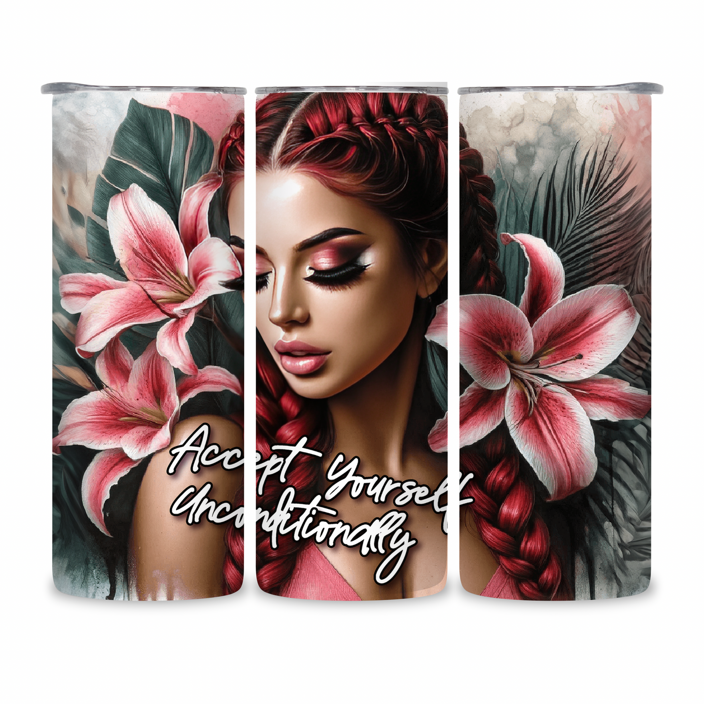20 OZ Animated Positive Affirmations Stainless Steel Tumblers