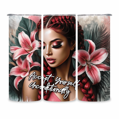 20 OZ Animated Positive Affirmations Stainless Steel Tumblers