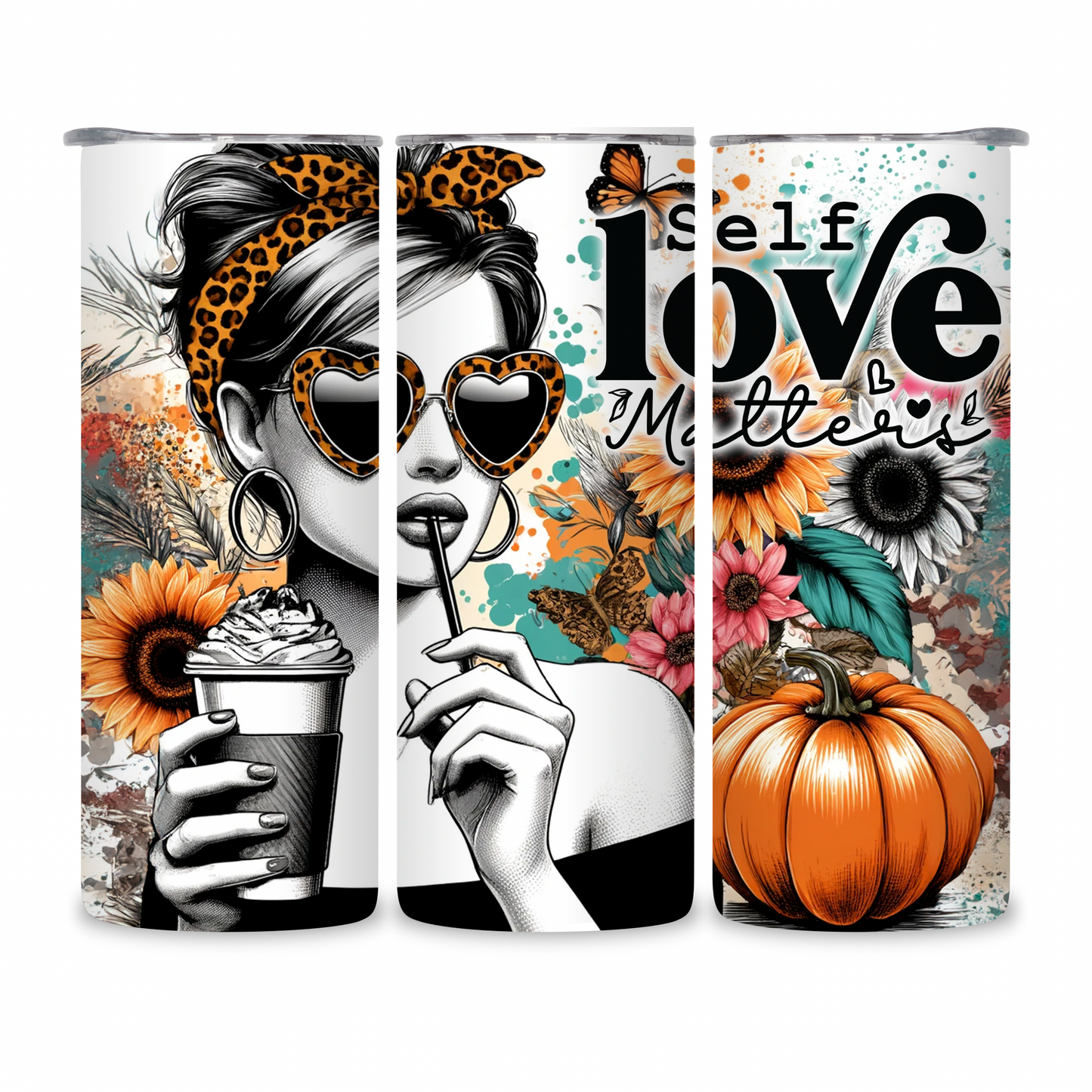 20 OZ Animated Positive Affirmations Stainless Steel Tumblers