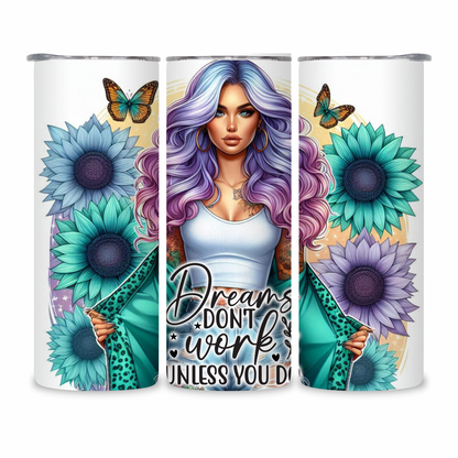20 OZ Animated Positive Affirmations Stainless Steel Tumblers