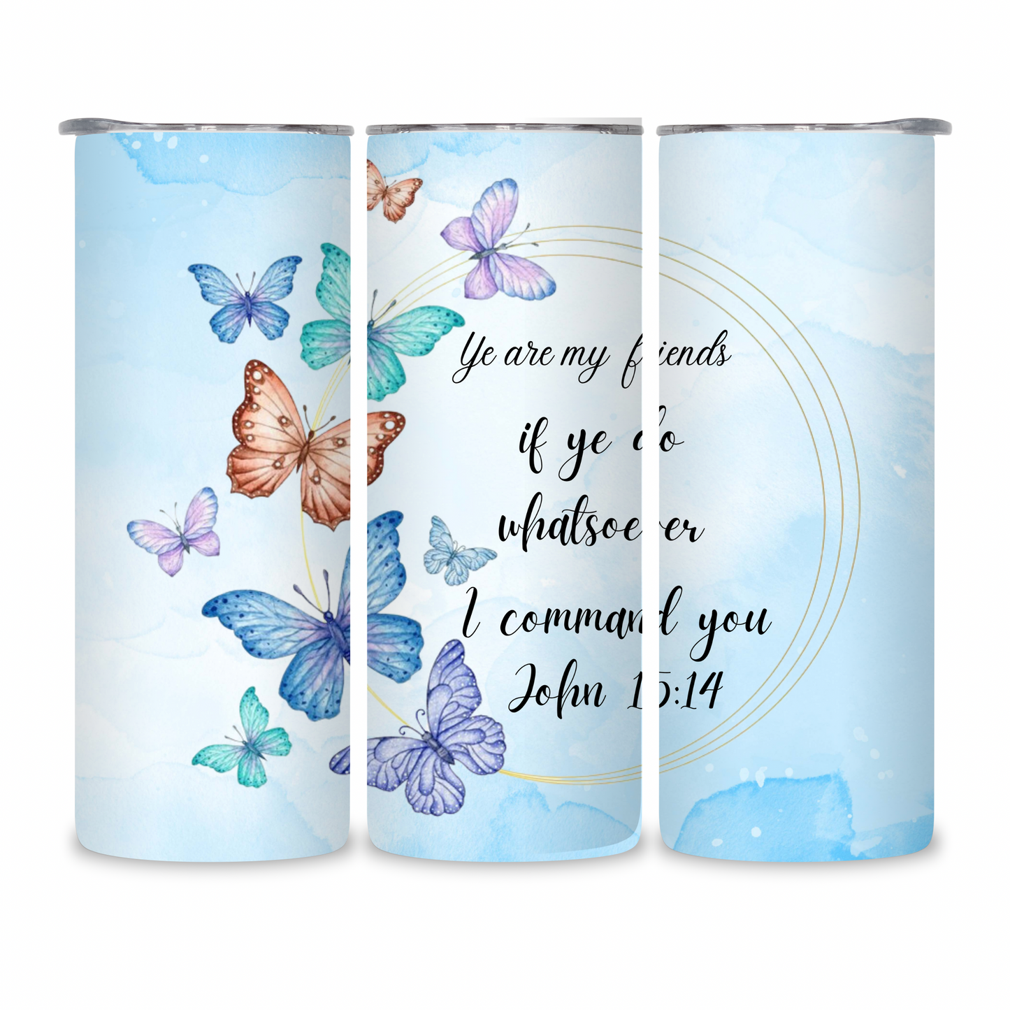 20 OZ Bible Verses/Prayer Stainless Steel Tumblers