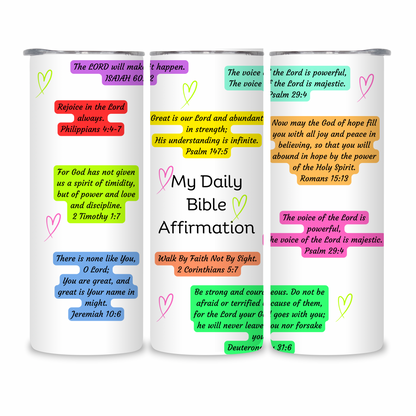 20 OZ Bible Verses/Prayer Stainless Steel Tumblers