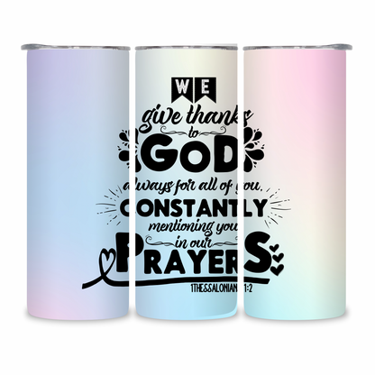 20 OZ Bible Verses/Prayer Stainless Steel Tumblers