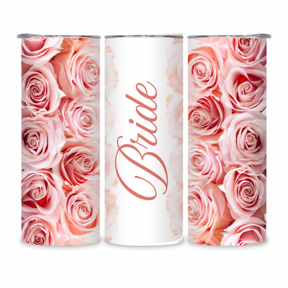 20 OZ Floral Bride Stainless Steel Tumblers