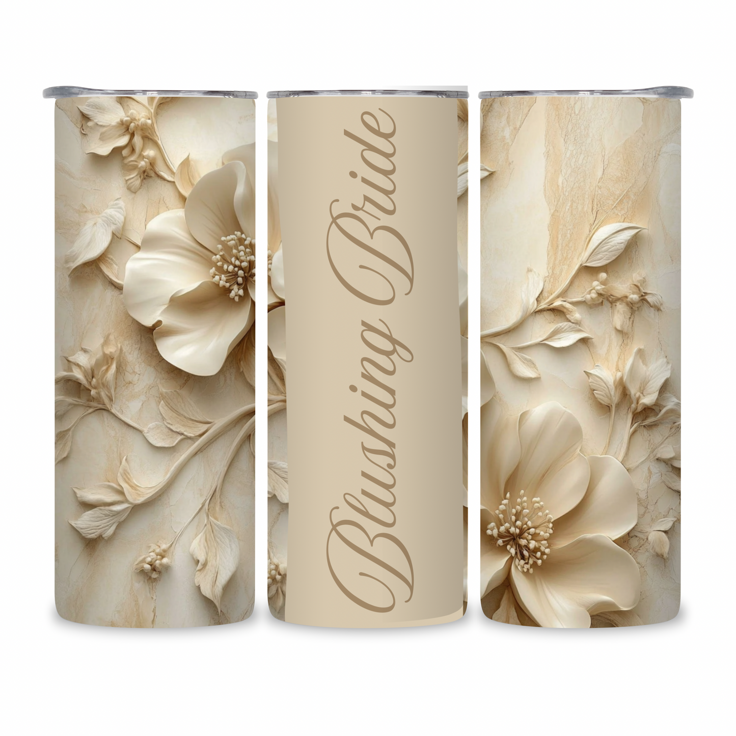 20 OZ Floral Bride Stainless Steel Tumblers