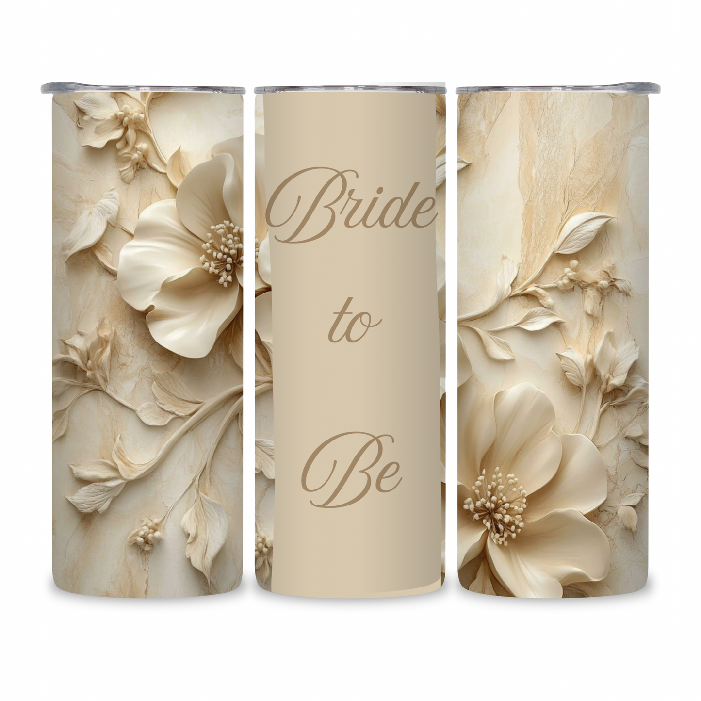 20 OZ Floral Bride Stainless Steel Tumblers