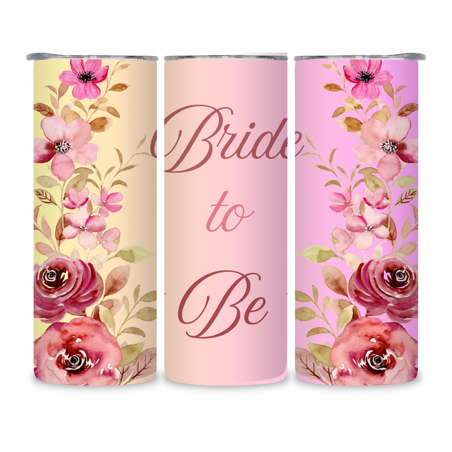 20 OZ Floral Bride Stainless Steel Tumblers