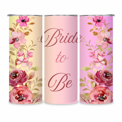 20 OZ Floral Bride Stainless Steel Tumblers