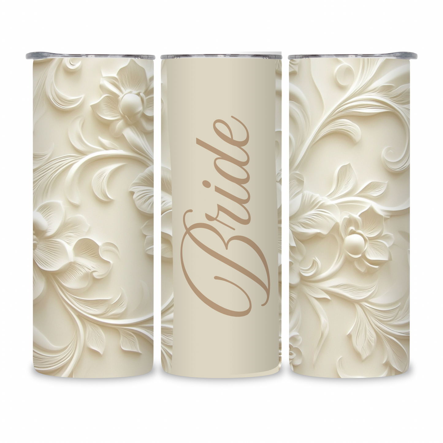 20 OZ Floral Bride Stainless Steel Tumblers