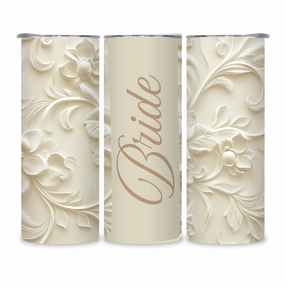 20 OZ Floral Bride Stainless Steel Tumblers