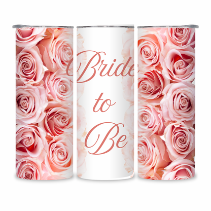 20 OZ Floral Bride Stainless Steel Tumblers