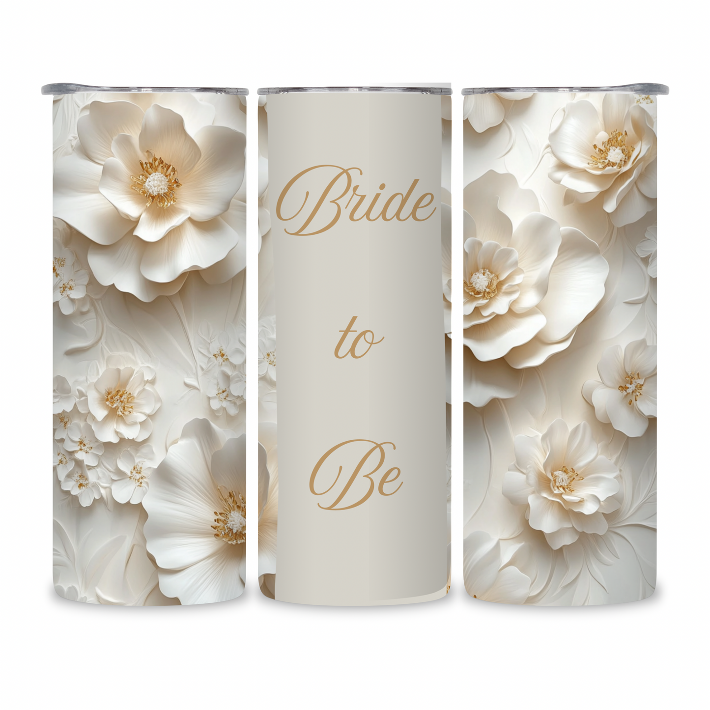20 OZ Floral Bride Stainless Steel Tumblers