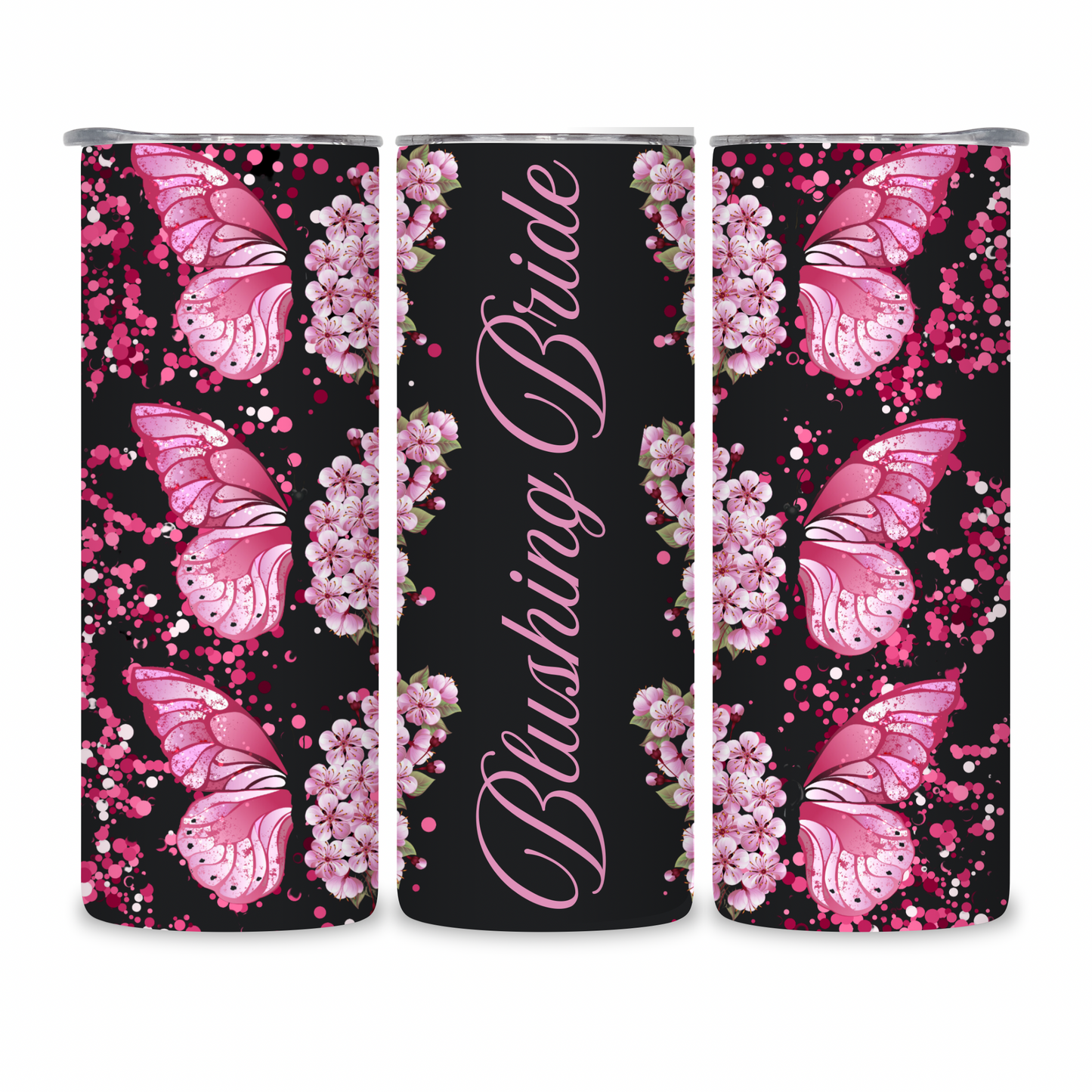20 OZ Floral Bride Stainless Steel Tumblers