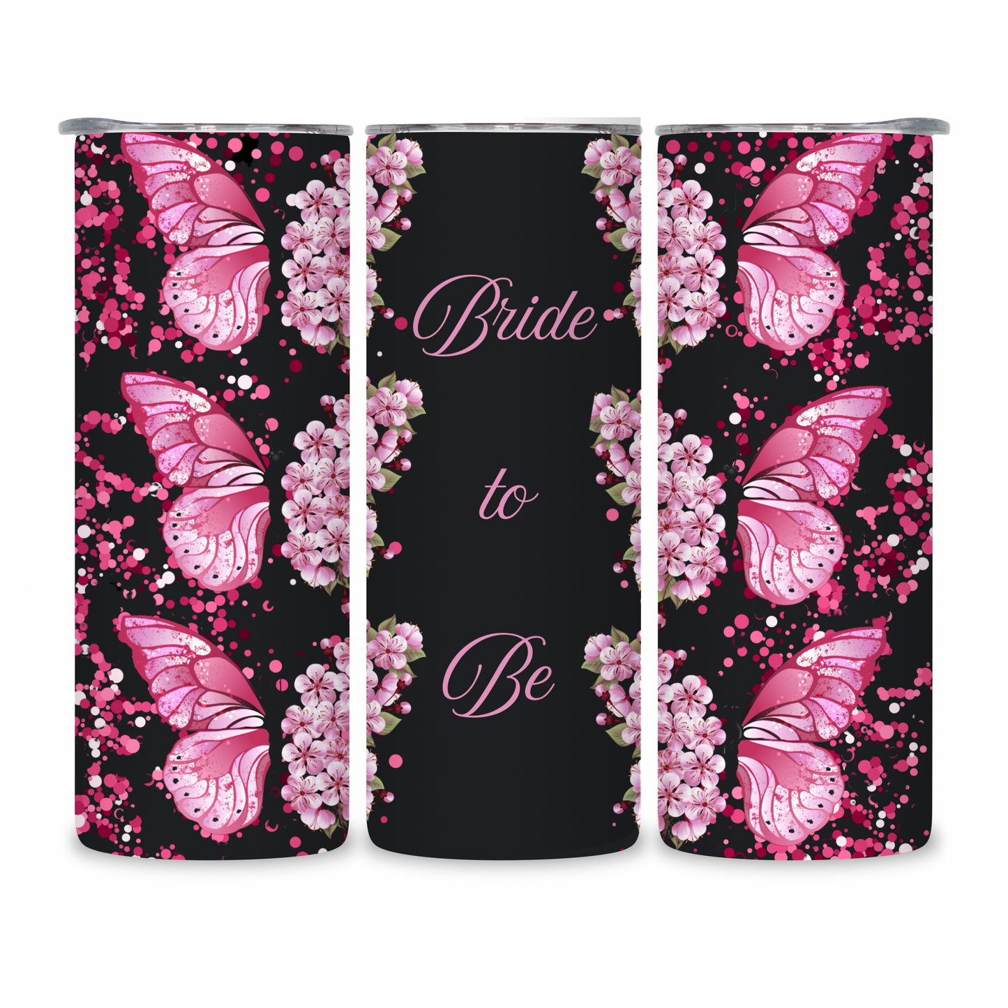 20 OZ Floral Bride Stainless Steel Tumblers