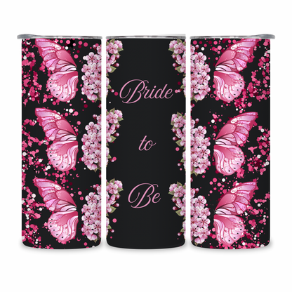 20 OZ Floral Bride Stainless Steel Tumblers