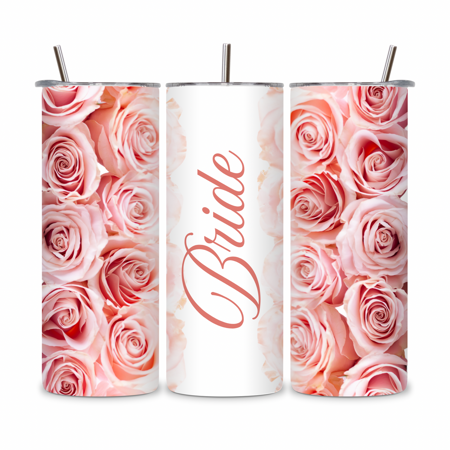 20 OZ Floral Bride Stainless Steel Tumblers