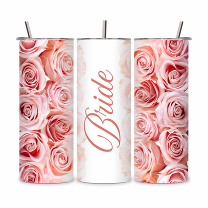 20 OZ Floral Bride Stainless Steel Tumblers