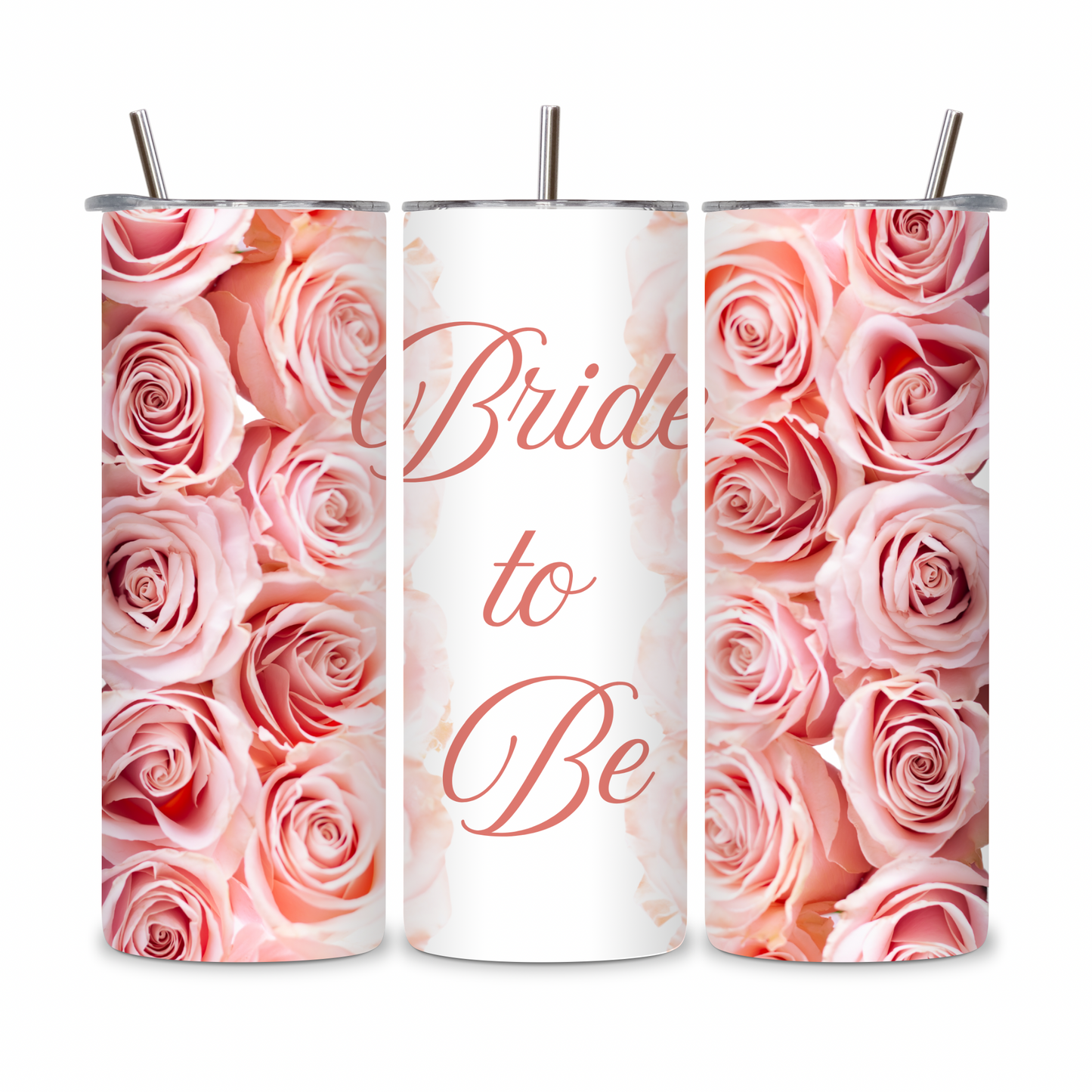 20 OZ Floral Bride Stainless Steel Tumblers