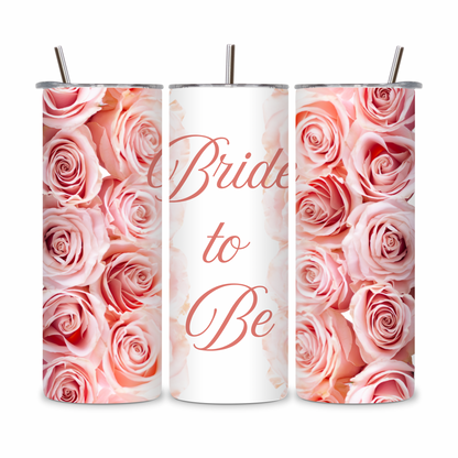 20 OZ Floral Bride Stainless Steel Tumblers