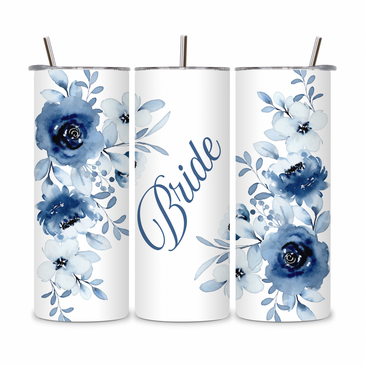 20 OZ Floral Bride Stainless Steel Tumblers