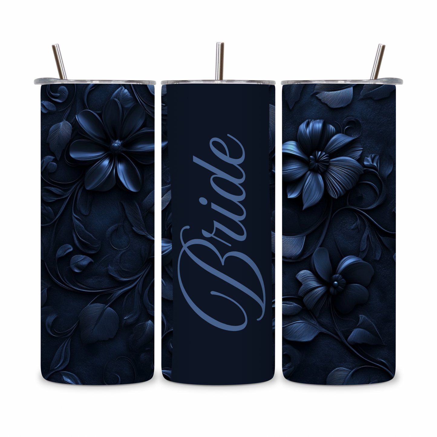 20 OZ Floral Bride Stainless Steel Tumblers