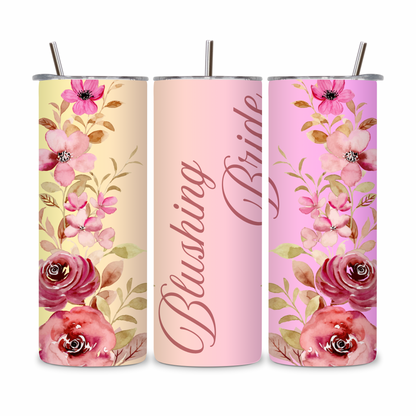 20 OZ Floral Bride Stainless Steel Tumblers