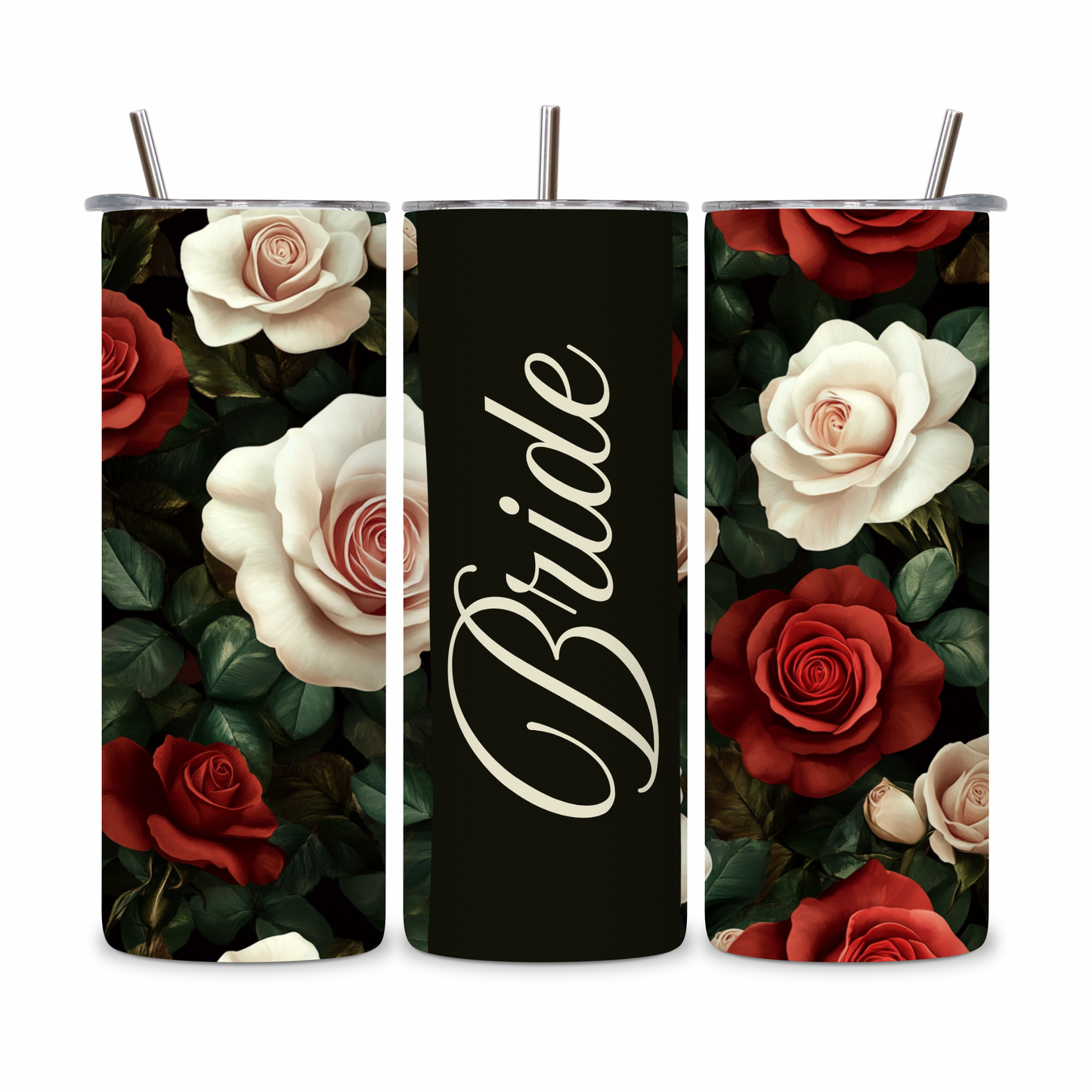 20 OZ Floral Bride Stainless Steel Tumblers