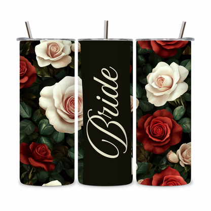 20 OZ Floral Bride Stainless Steel Tumblers