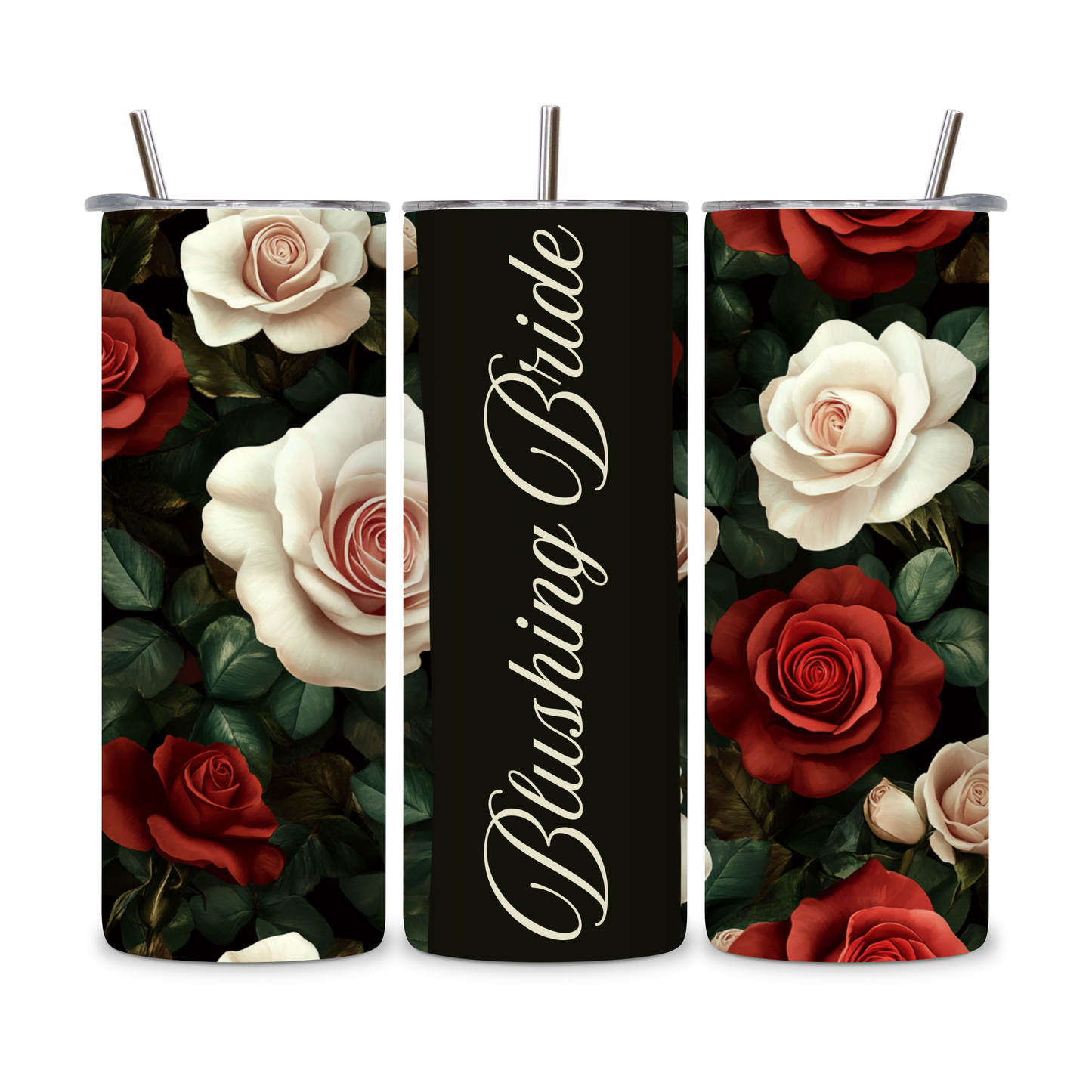 20 OZ Floral Bride Stainless Steel Tumblers