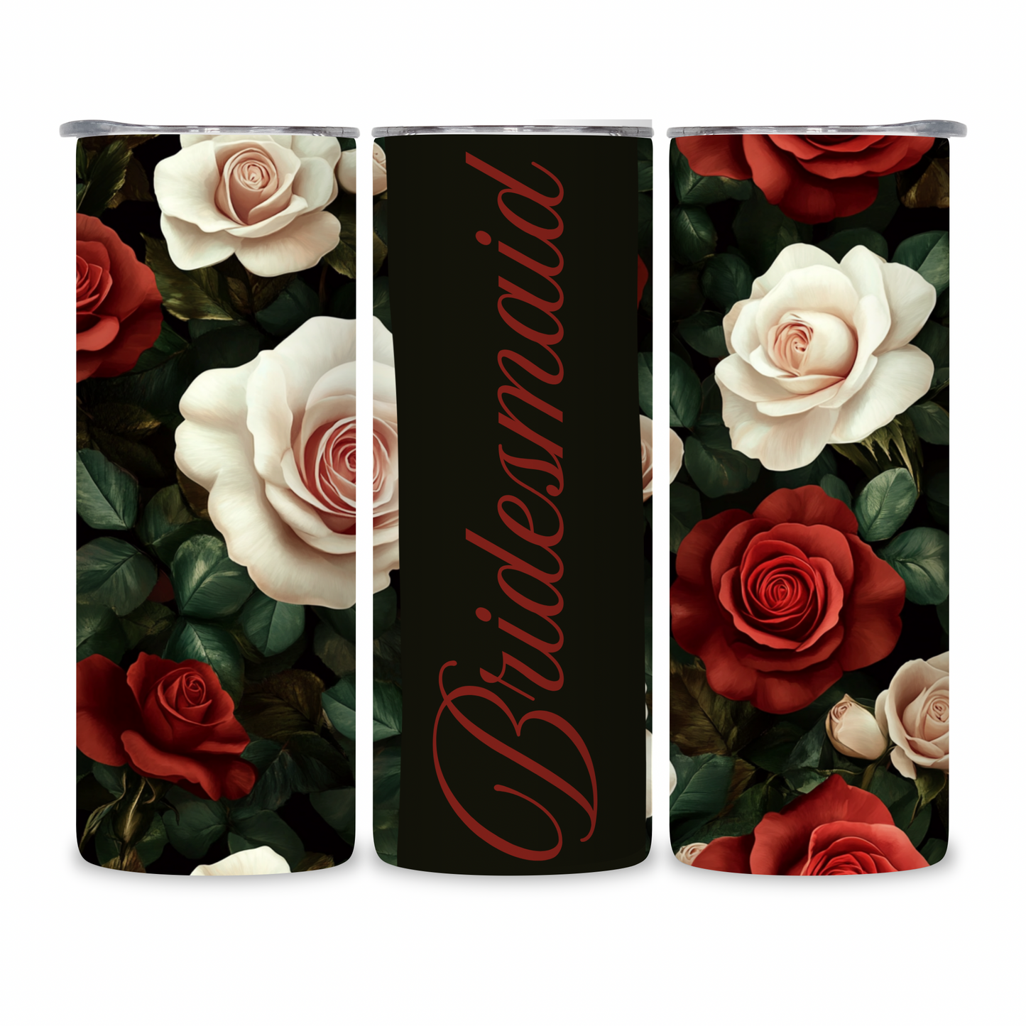 20 OZ Floral Bridesmaid Stainless Steel Tumblers