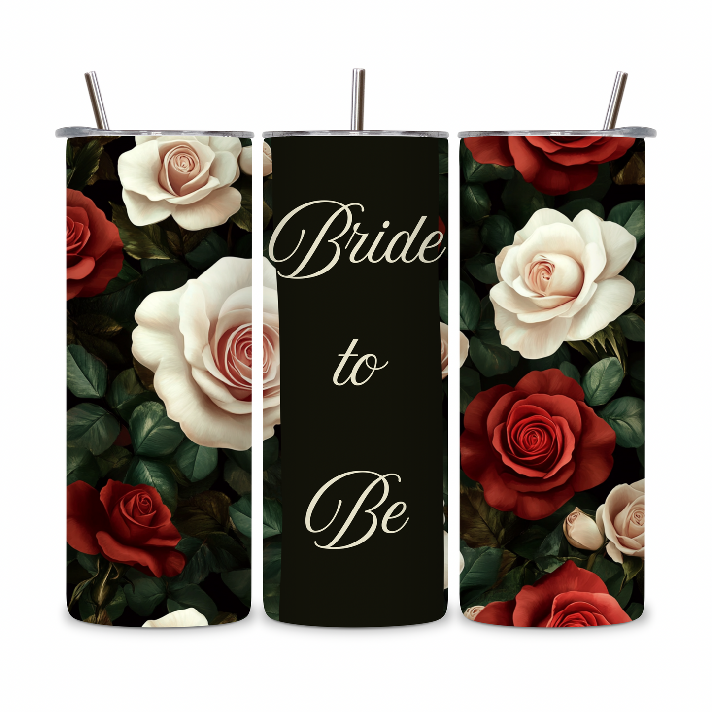 20 OZ Floral Bride Stainless Steel Tumblers