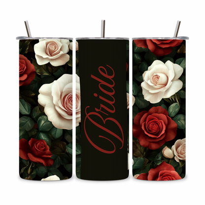 20 OZ Floral Bride Stainless Steel Tumblers