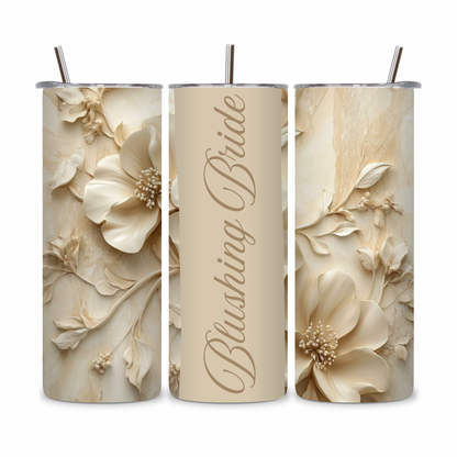 20 OZ Floral Bride Stainless Steel Tumblers