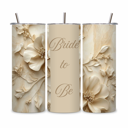 20 OZ Floral Bride Stainless Steel Tumblers