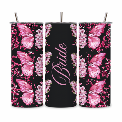 20 OZ Floral Bride Stainless Steel Tumblers