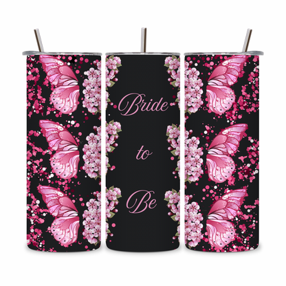 20 OZ Floral Bride Stainless Steel Tumblers